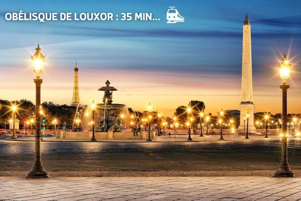 Escapade Parisienne A 25 Minutes De La Tour Eiffel Apartman Villeneuve-la-Garenne Kültér fotó