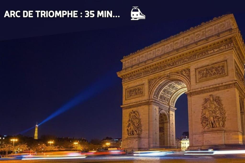 Escapade Parisienne A 25 Minutes De La Tour Eiffel Apartman Villeneuve-la-Garenne Kültér fotó